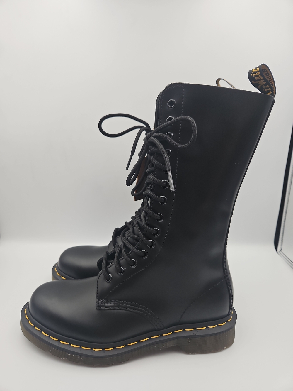 Dr. Martens Women’s Black 14-Eye Lace-Up Combat Boots